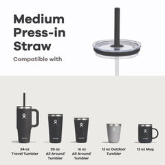 Medium Press-In Straw Lid