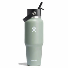 32 oz Wide Mouth Travel Bottle with Flex Straw Cap - Agave